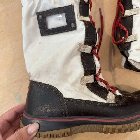 Pajar Canada Grip Tall Lace Waterproof Winter Boots White EU37 Womens 6 - Picture 3 of 12